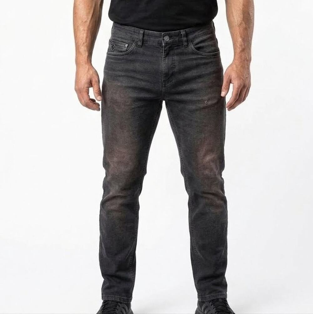 English Laundry Men's Jeans Black Slim Straight Fit - Size 34x30 - Color Black